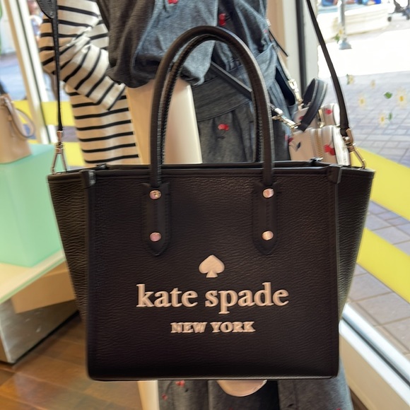 Kate Spade Pebbled Leather Small Tote Black - Picture 9 of 10